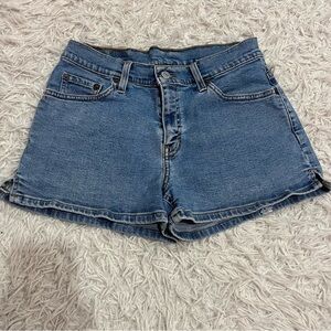 Vintage Levi’s Denim Jean Shorts Junior’s Size 7 Y2K Retro
